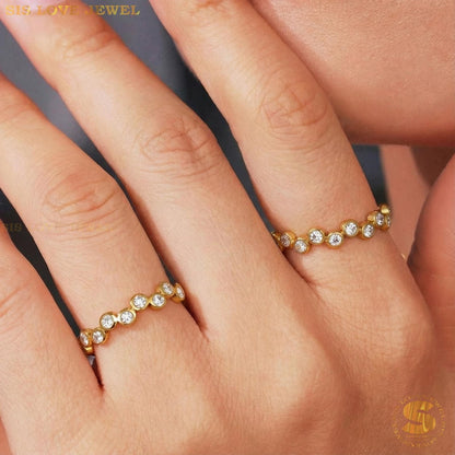 Chic Zircon Open Ring R140
