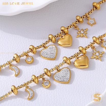 Starlight Love Charm Bracelet B212