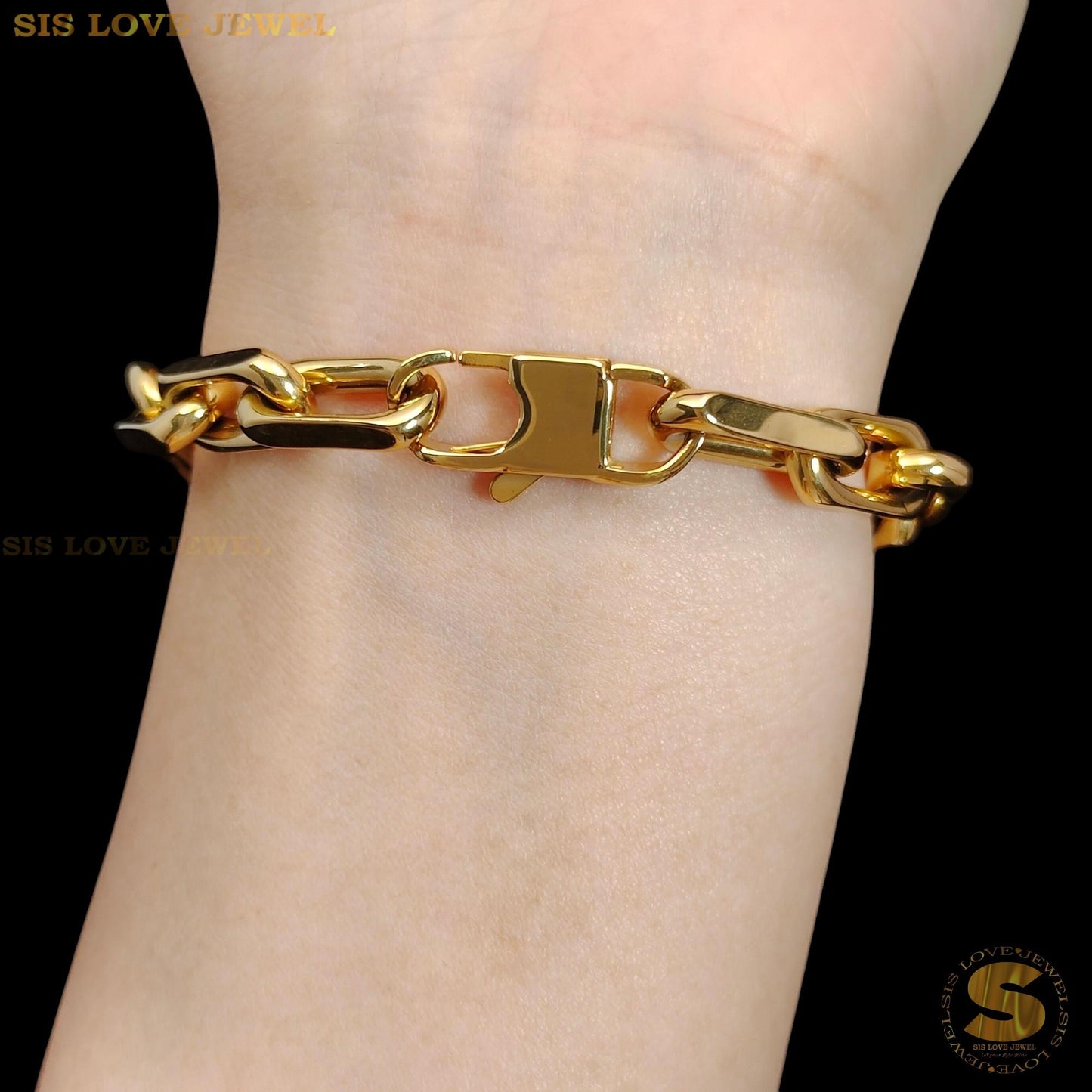 Big Love Thick Sauh Chain Bracelet B193