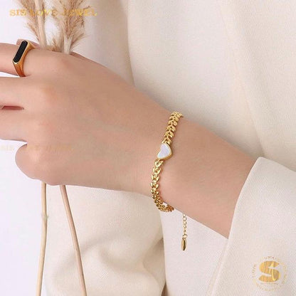 Love Shell Bracelet B047 Gold