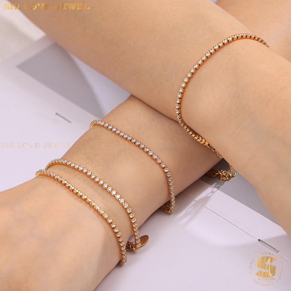 Cubic Zirconia Tennis Bracelet B158