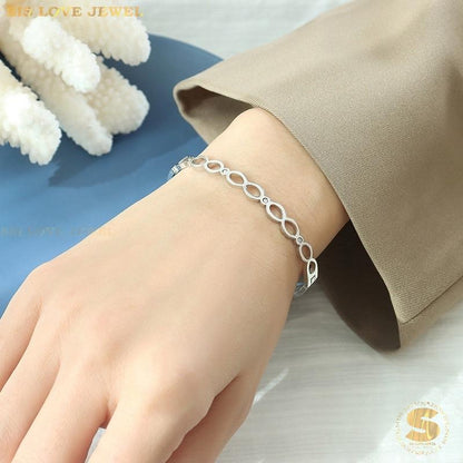 Infinity Silver Bangle H011 Silver