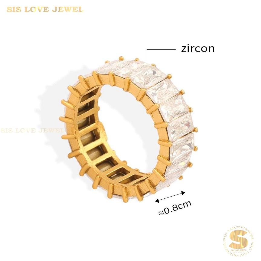 Full Cubic Zirconia Ring R088