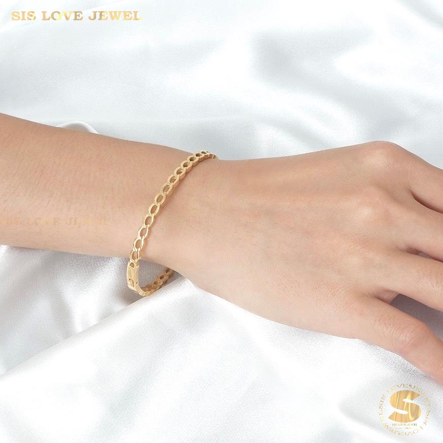 Infinity Oval Bangle H039