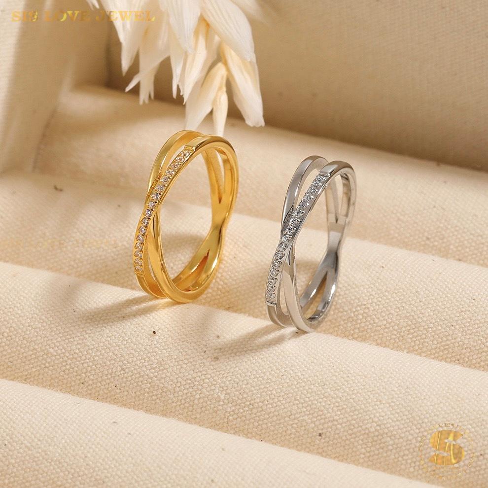 Zirconia Cross Allure Ring R015