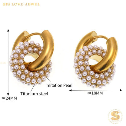 Sparkling Crystal Hoop Earrings S021