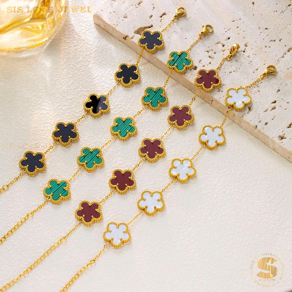 Double-Sided Flower Bracelet B187