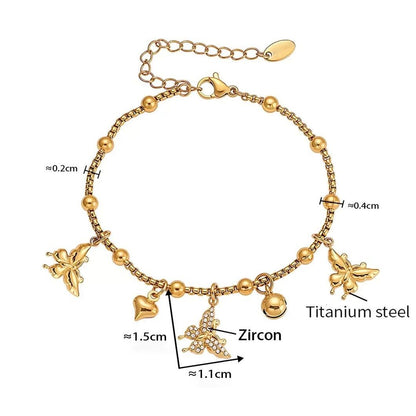 Charming Butterfly Charm Bracelet B245