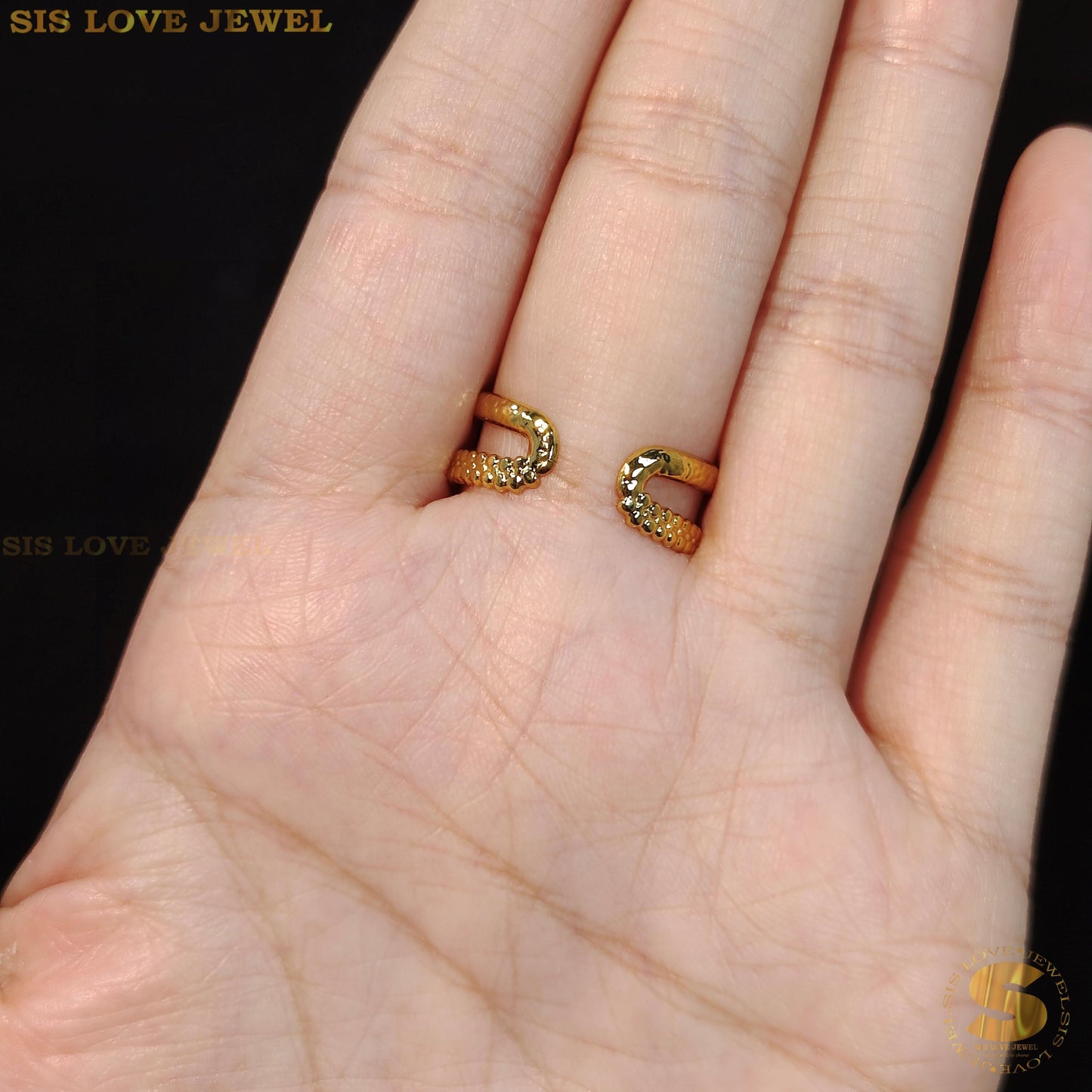 Double Layers Love Adjustable Ring R080