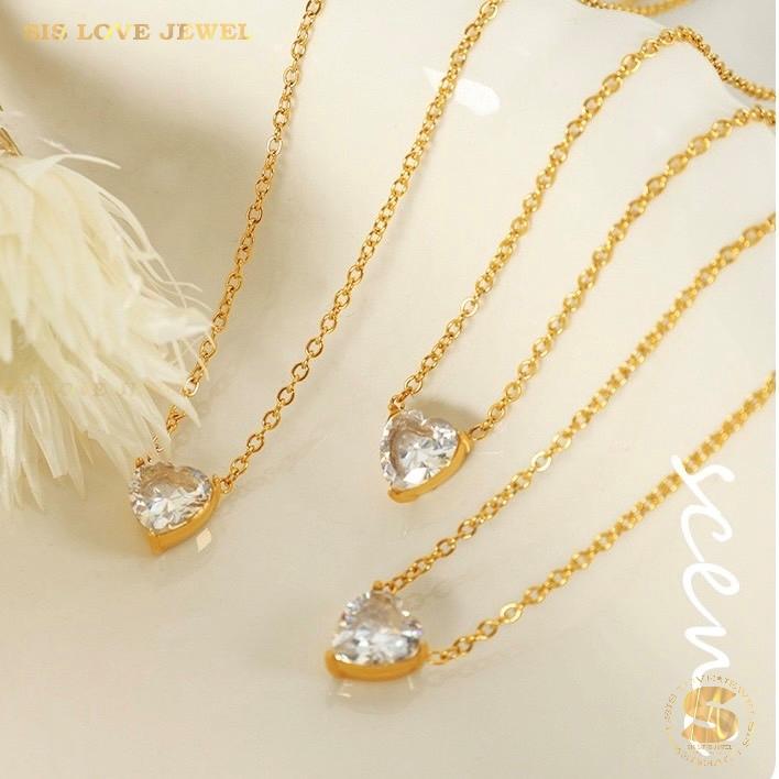 Zirconia Cherished Love Necklace N124
