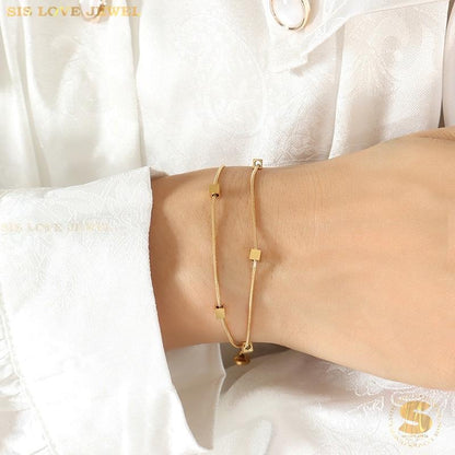 Mini Cube Double-Layer Bracelet B139