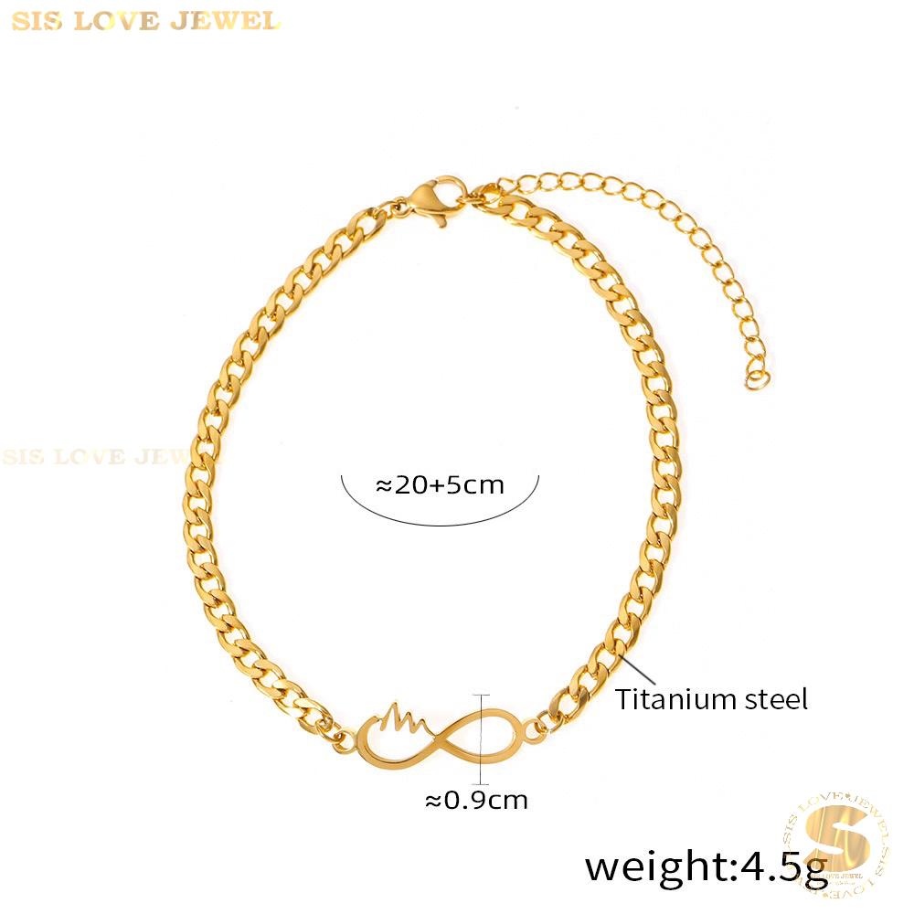 Infinity Simple Chain Anklet A035