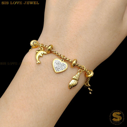 Love Sea Star Charm Bracelet B164