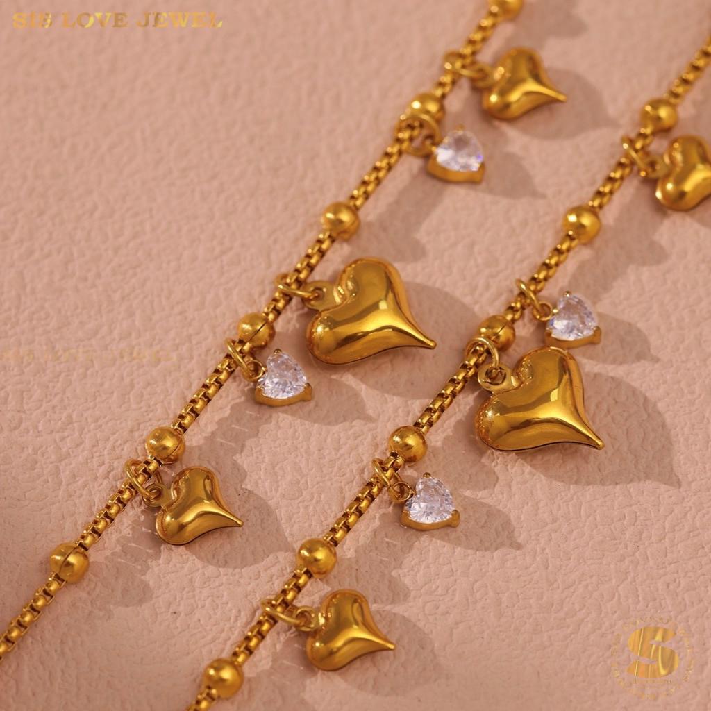 3 Love Charm Bracelet B218