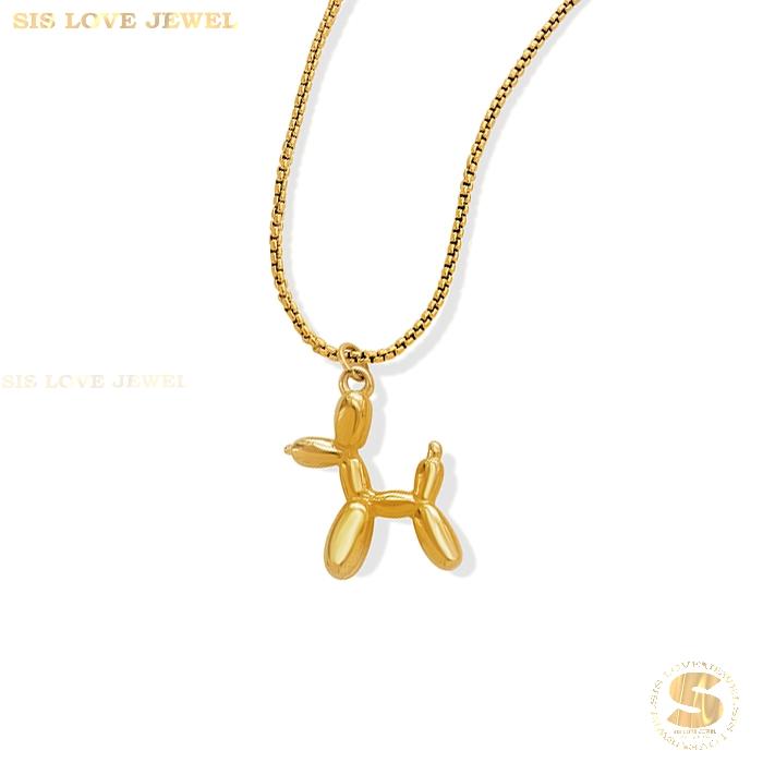 Cartoon Balloon Dog Necklace N047