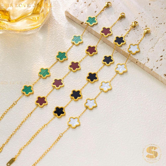 Flower Charm Bracelet B185