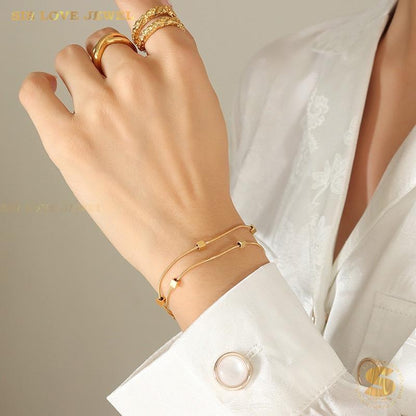 Mini Cube Double-Layer Bracelet B139