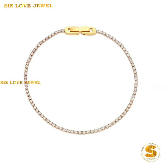 Elegant Thin Tennis Chain B259