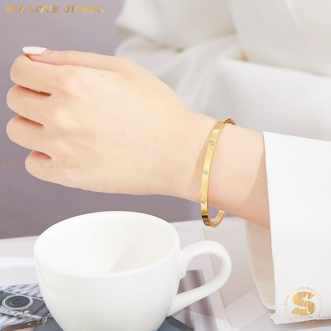 Dazzling Star Zirconia Bangle H022