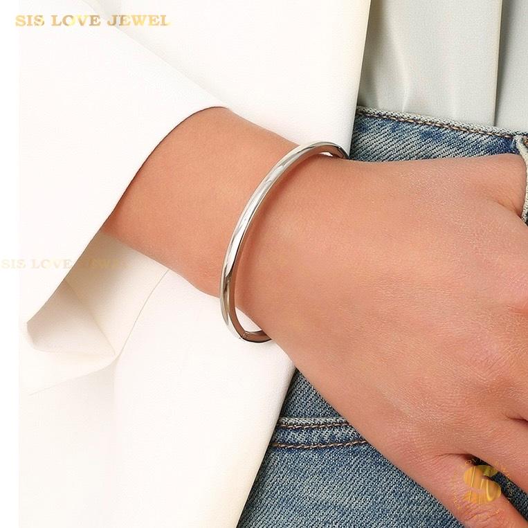 Serenity Silver Bangle H031 Silver