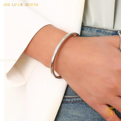 Serenity Silver Bangle H031 Silver