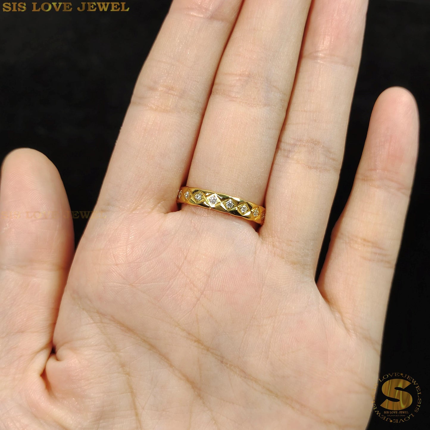 Pave Dome Ring R029