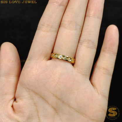Pave Dome Ring R029