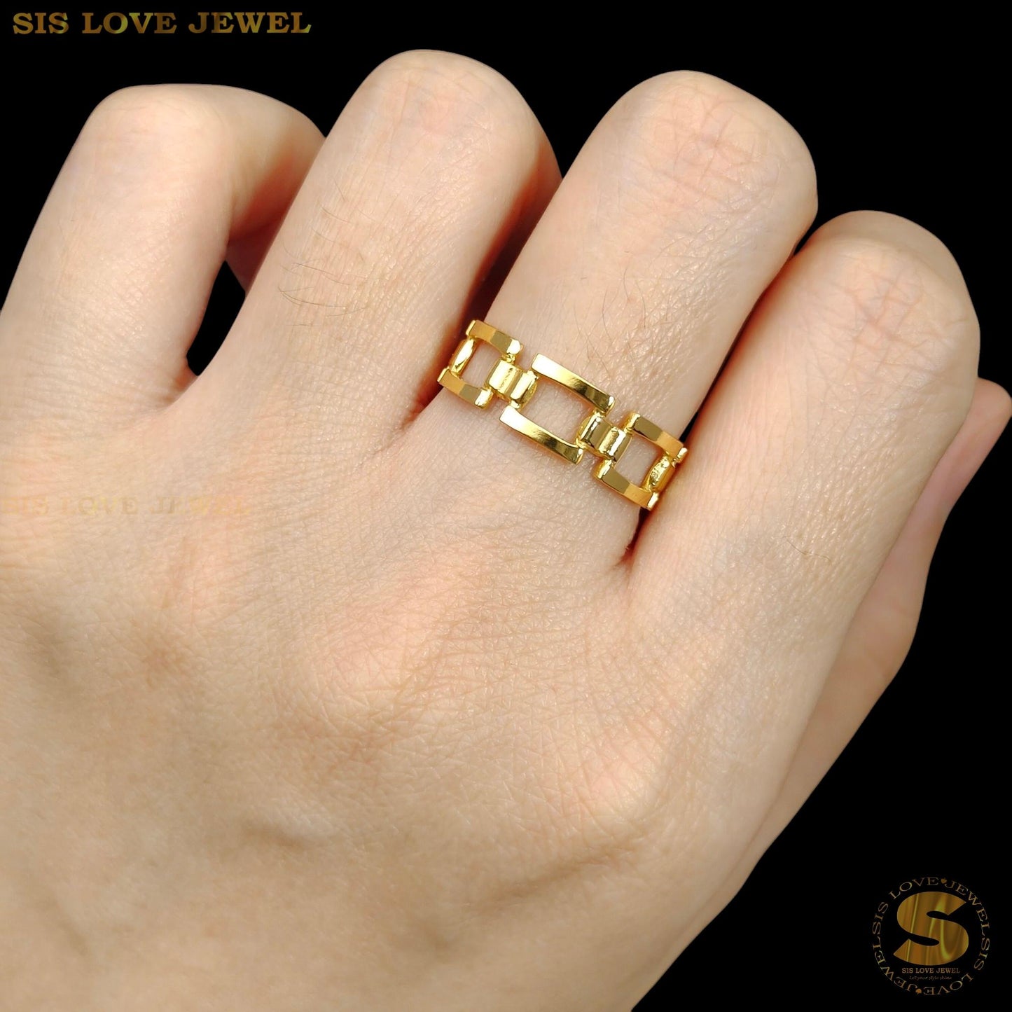 Hollow Love Adjustable Ring R116