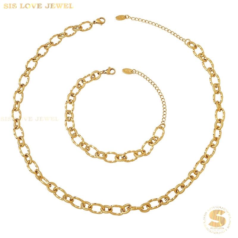 Luxe Link Necklace & Bracelet Set