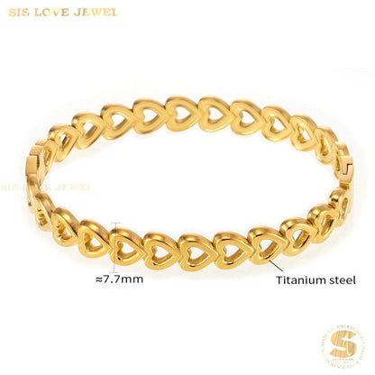 Hollow Love Bangle H162