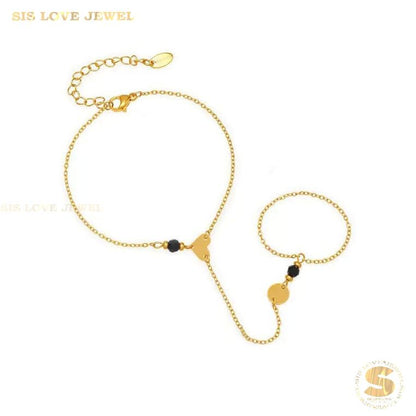 Delicate Love & Chain Bracelet B261