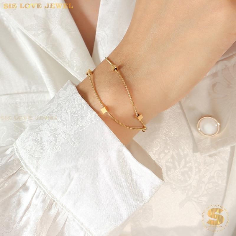 Mini Cube Double-Layer Bracelet B139