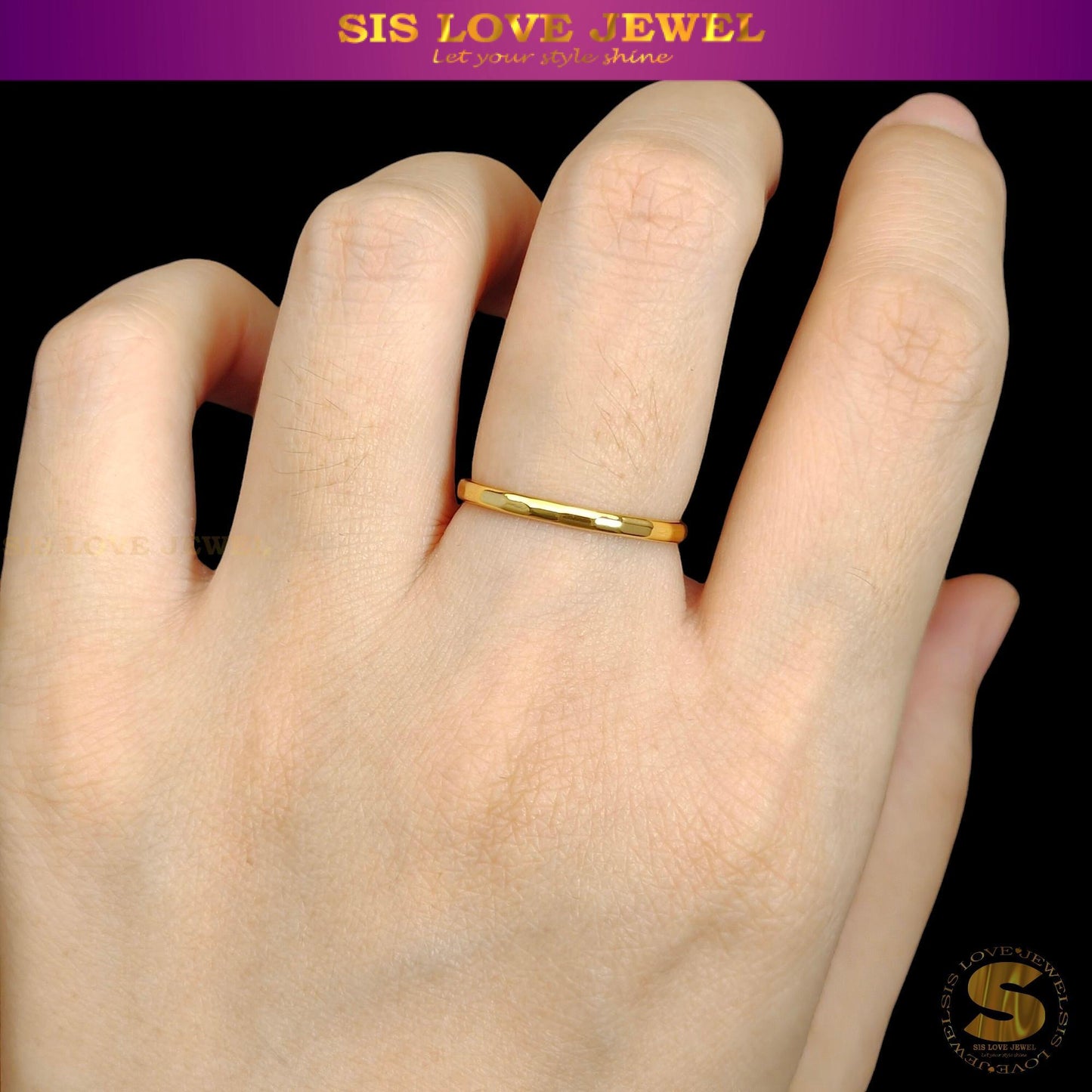 Simple Plain Ring R108