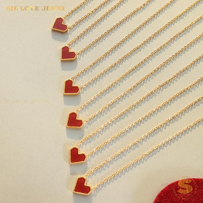 Gold Plated Love Pendant Necklace N029