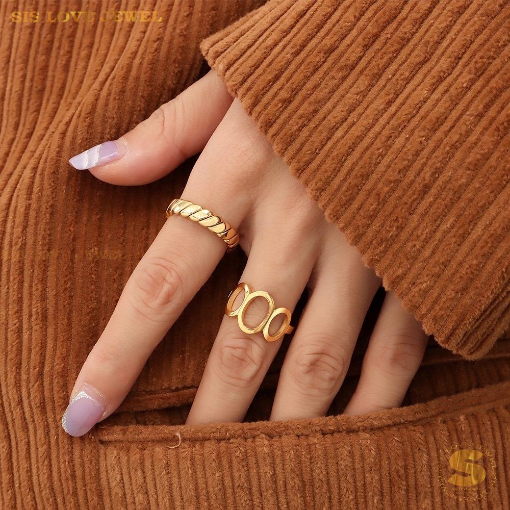 Simple Gold Plated Ring R020