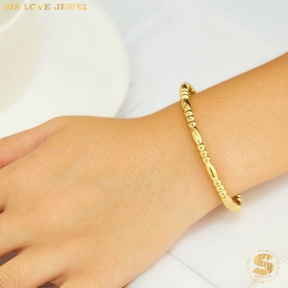 Simple Oval Bangle H095