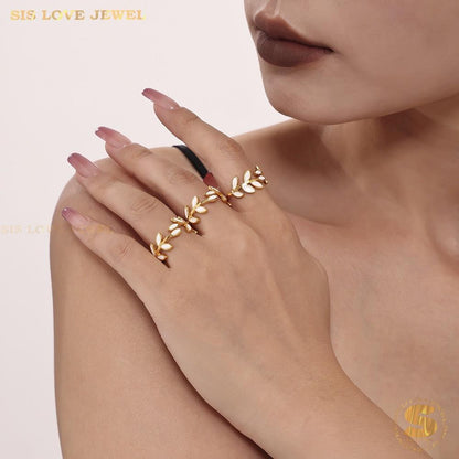 Leaf Adjustable Ring R123