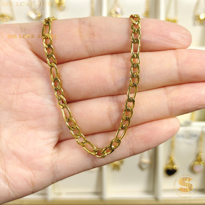 Classic Figaro Chain Anklet A002