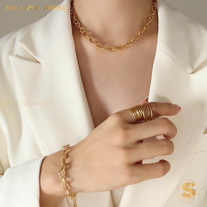 Luxe Link Necklace & Bracelet Set