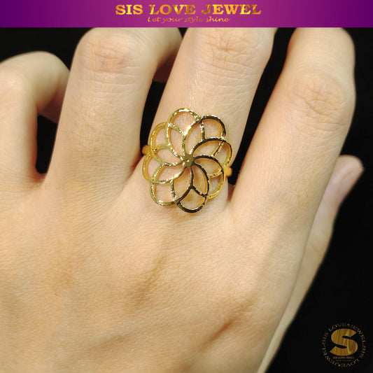Adjustable Big Flower Ring R090