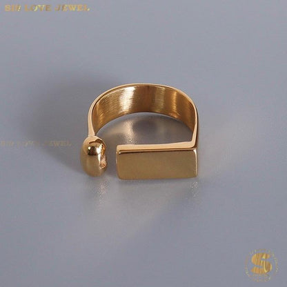 Bold Geometry Ring R010