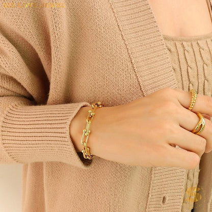 Link Necklace & Bracelet Set