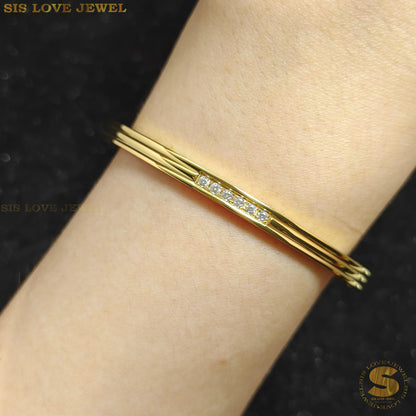Chic Zirconia Bangle H068
