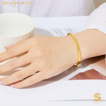 Minimalist Fashion Bangle H027 Gold