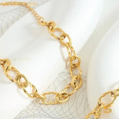 Paperclip Chain Bracelet B120