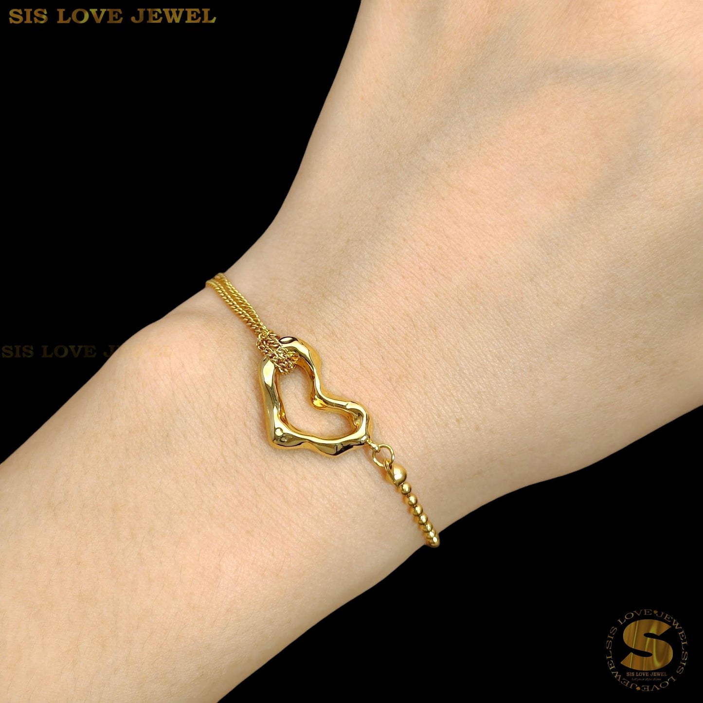 Love Mini Boba Chain Bracelet B170