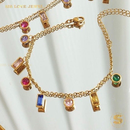 7 Colors Zirconia Bracelet B019