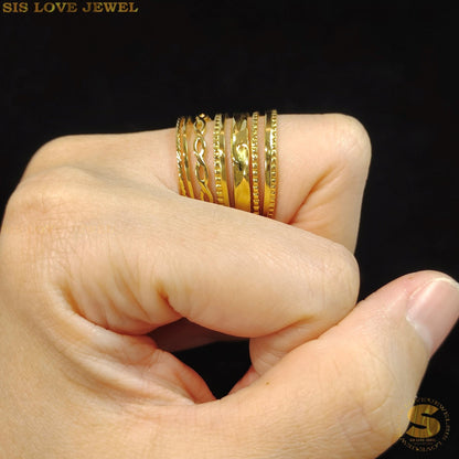 7 - Layer Stylish Ring R086