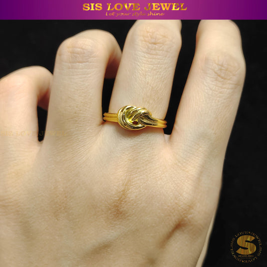 Twist of Love Knot Ring R062