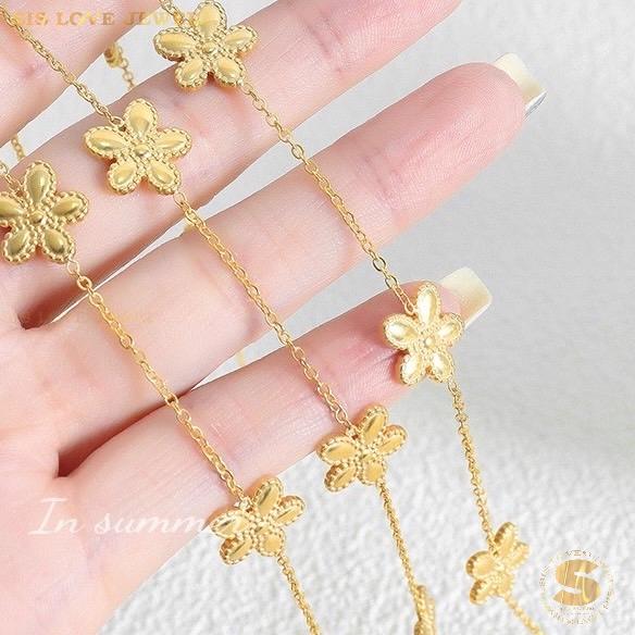 3-Flower Minimalist Bracelet B076